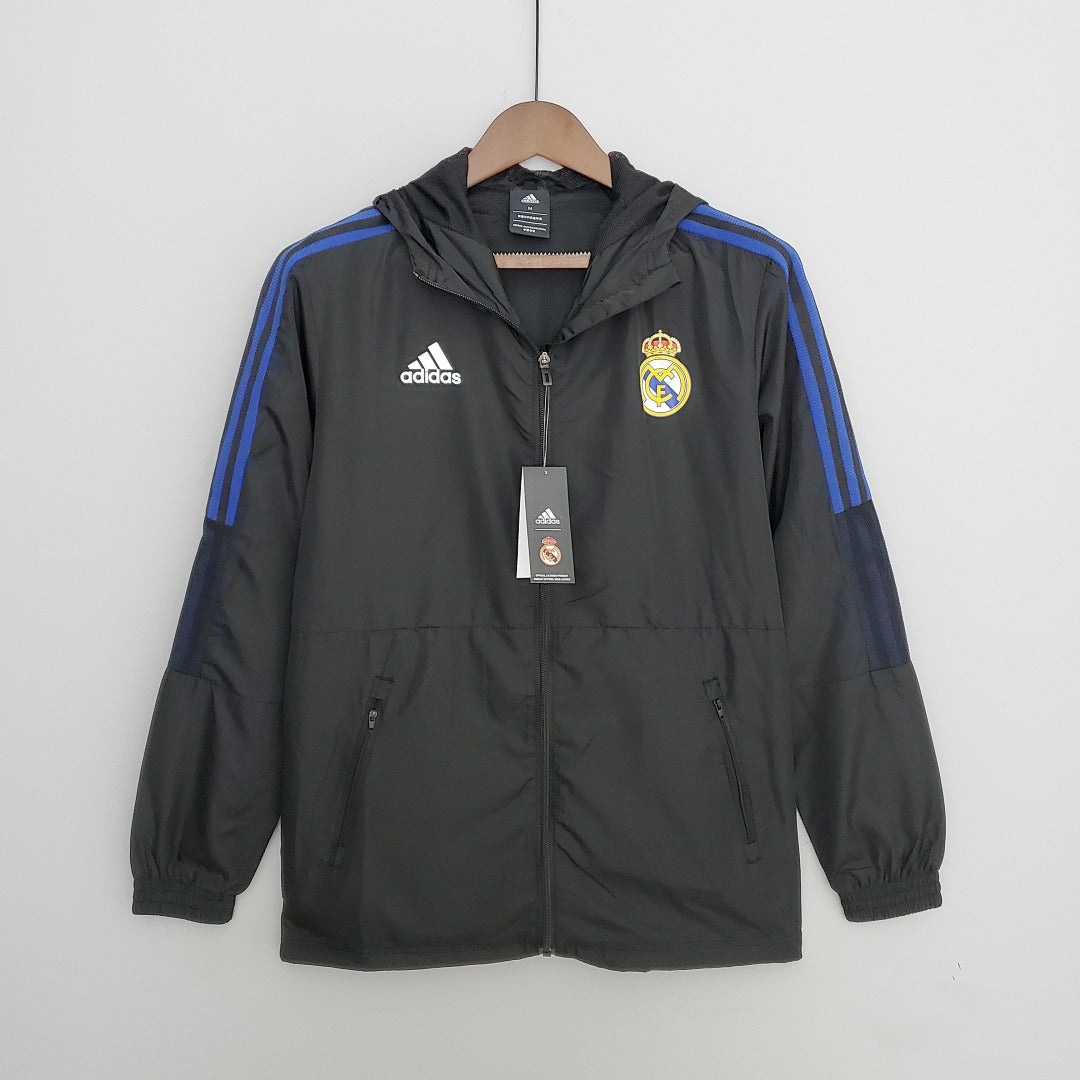Coupe vent 2022 Real Madrid Noir
