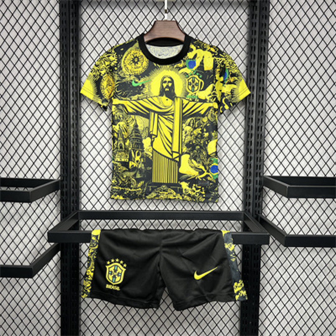 Ensemble Édition Spéciale Brésil 2024/25 Édition Jaune Enfant