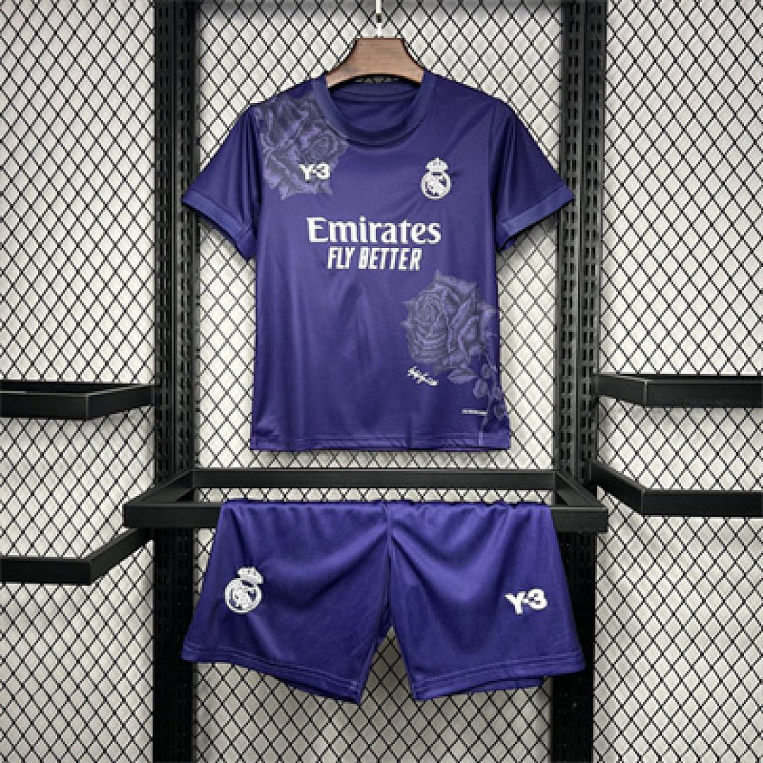Ensemble Édition Spéciale Real Madrid 2024/25 Y3 Rose Édition Violet Enfant