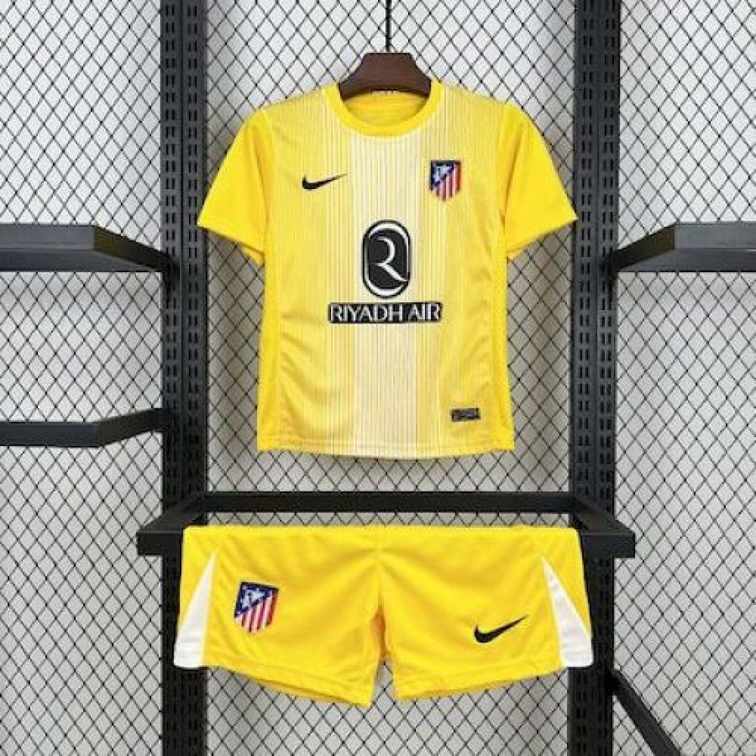 Ensemble Gardien Atletico Madrid 2025/26 Jaune Enfant