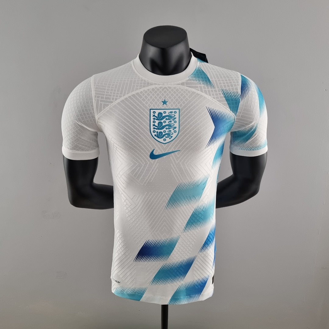 Ensemble Version Joueur Avant match 2022 Angleterre Blanc Bleu