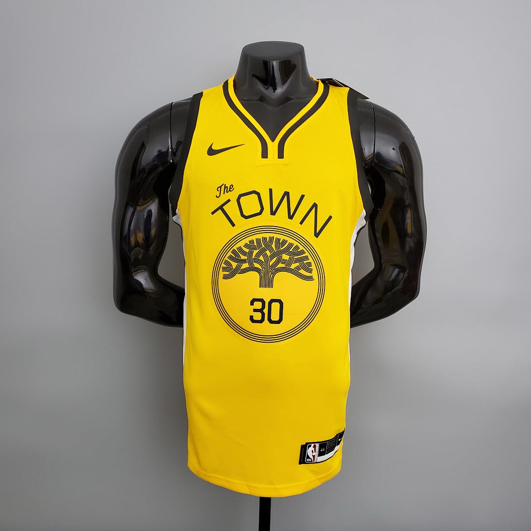 Maillot 2018 Curry#30 Warriors Bonus Édition NBA