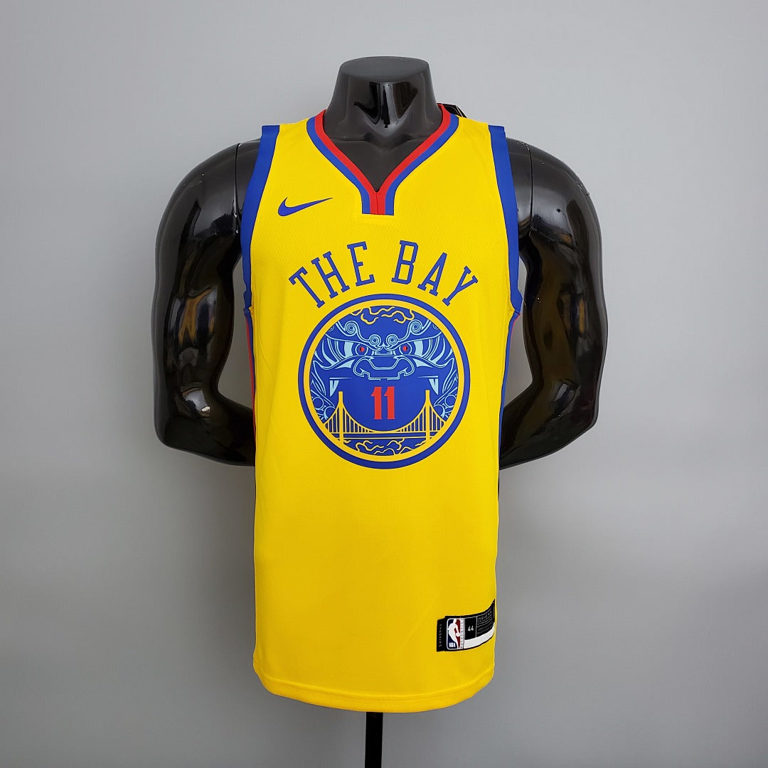 Maillot 2018 Thompson#11 Chinese Dragon Robe Jaune NBA