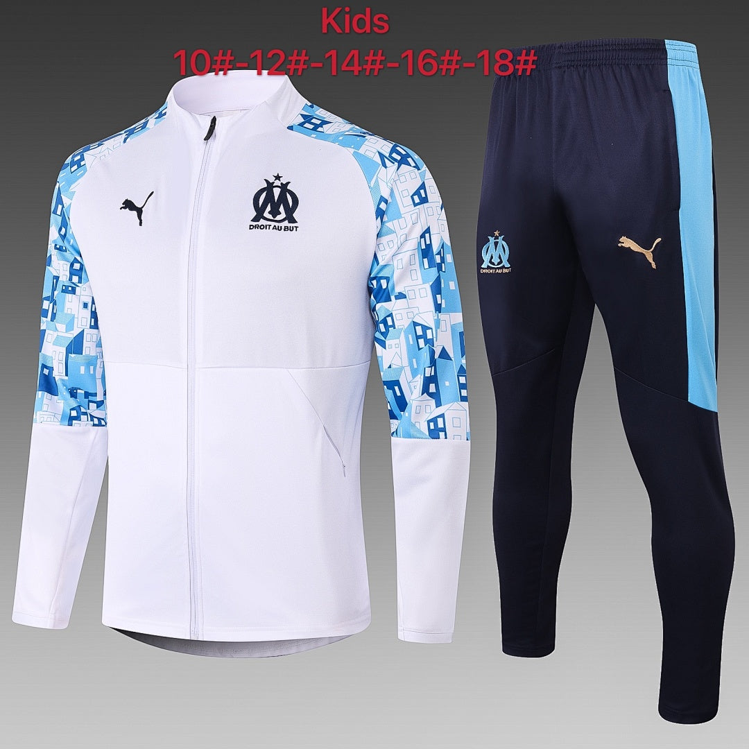 Maillot 2021 changla Marseille Blanc children's wear