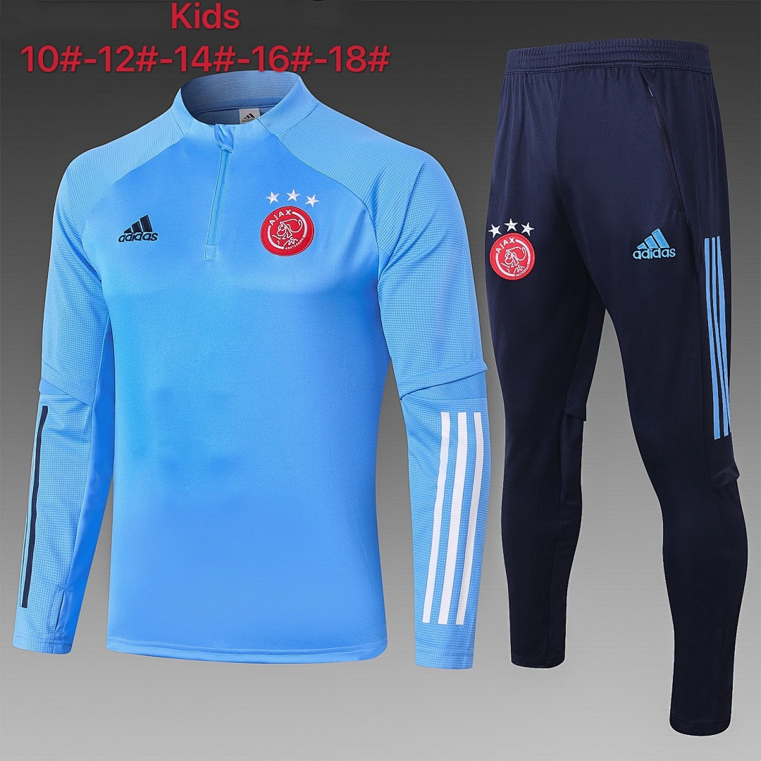 Maillot 2021 half pull Ajax light Bleu children's wear