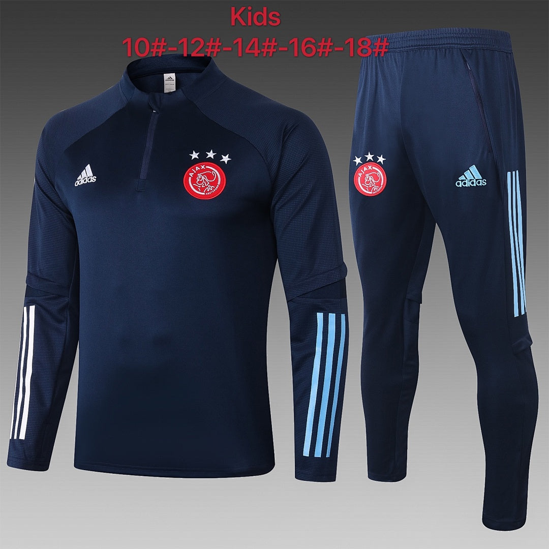 Maillot 2021 half pull Ajax royal Bleu children's wear