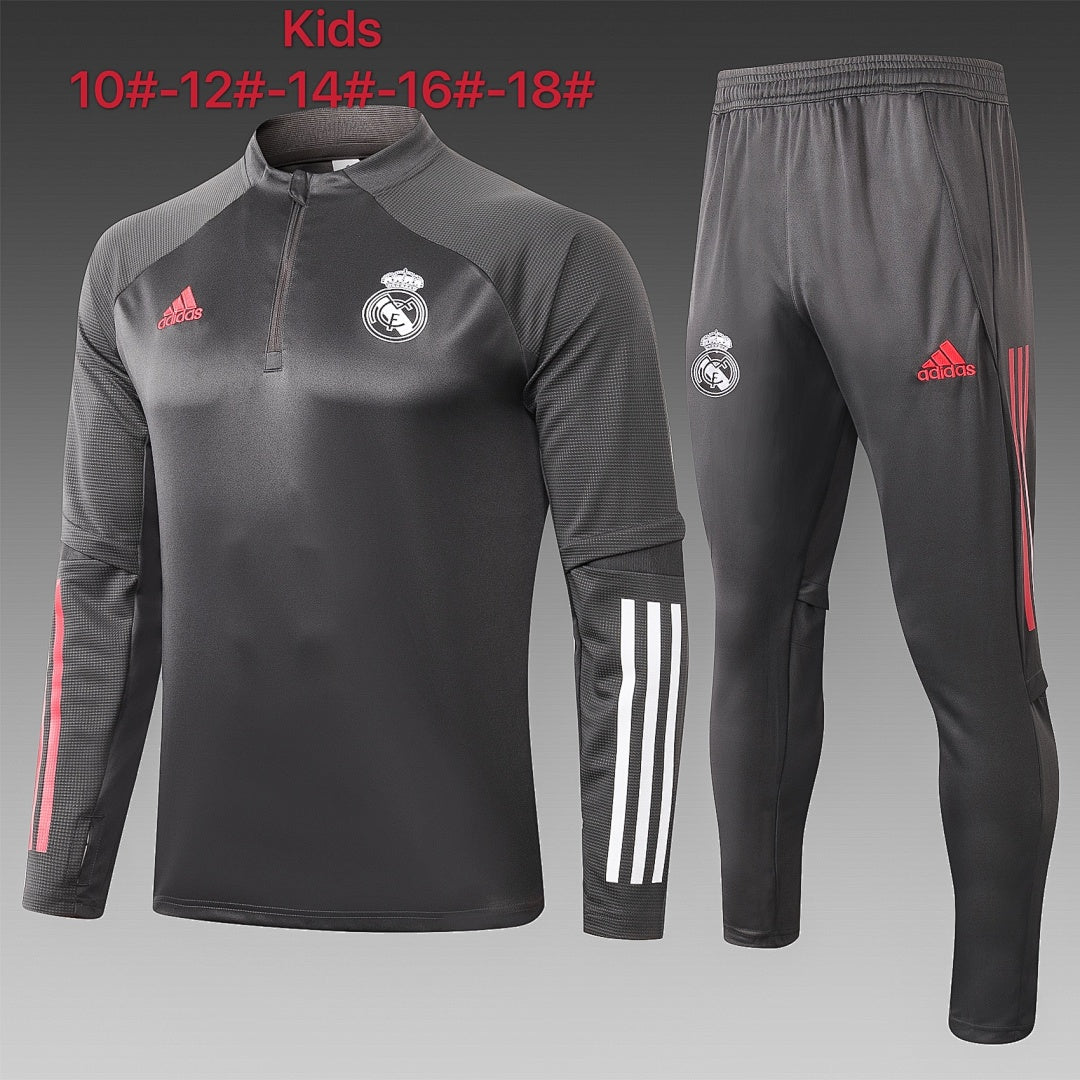 Maillot 2021 half pull Real Madrid dark Gris children's wear