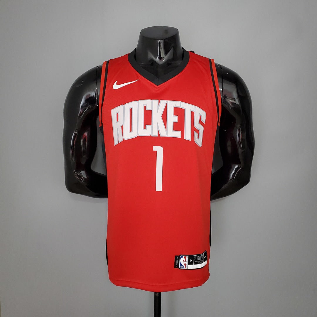 Maillot 2021 McGRADY#1 Rockets Rouge NBA