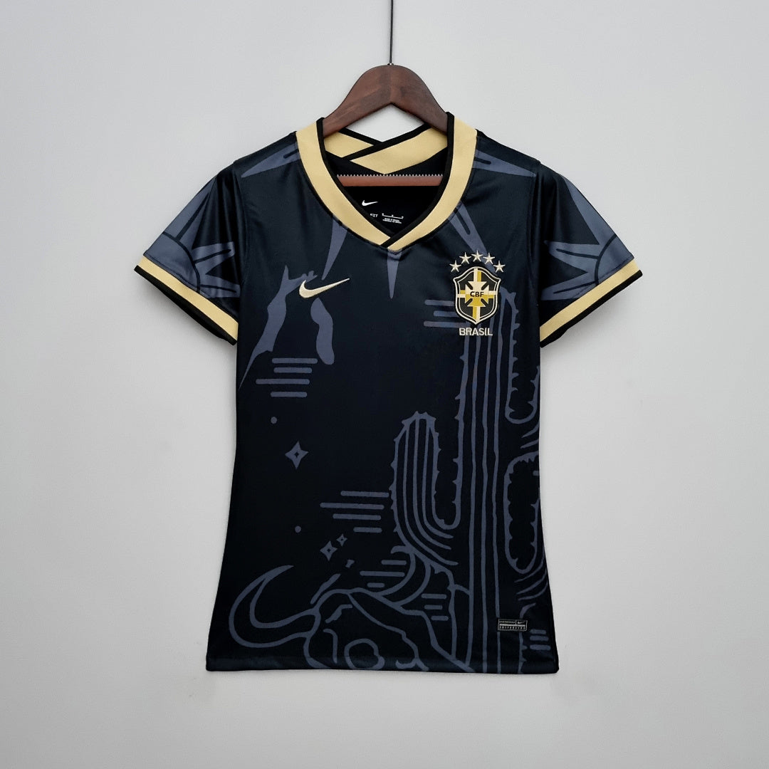 Maillot 2022 Brésil Femme Noir
