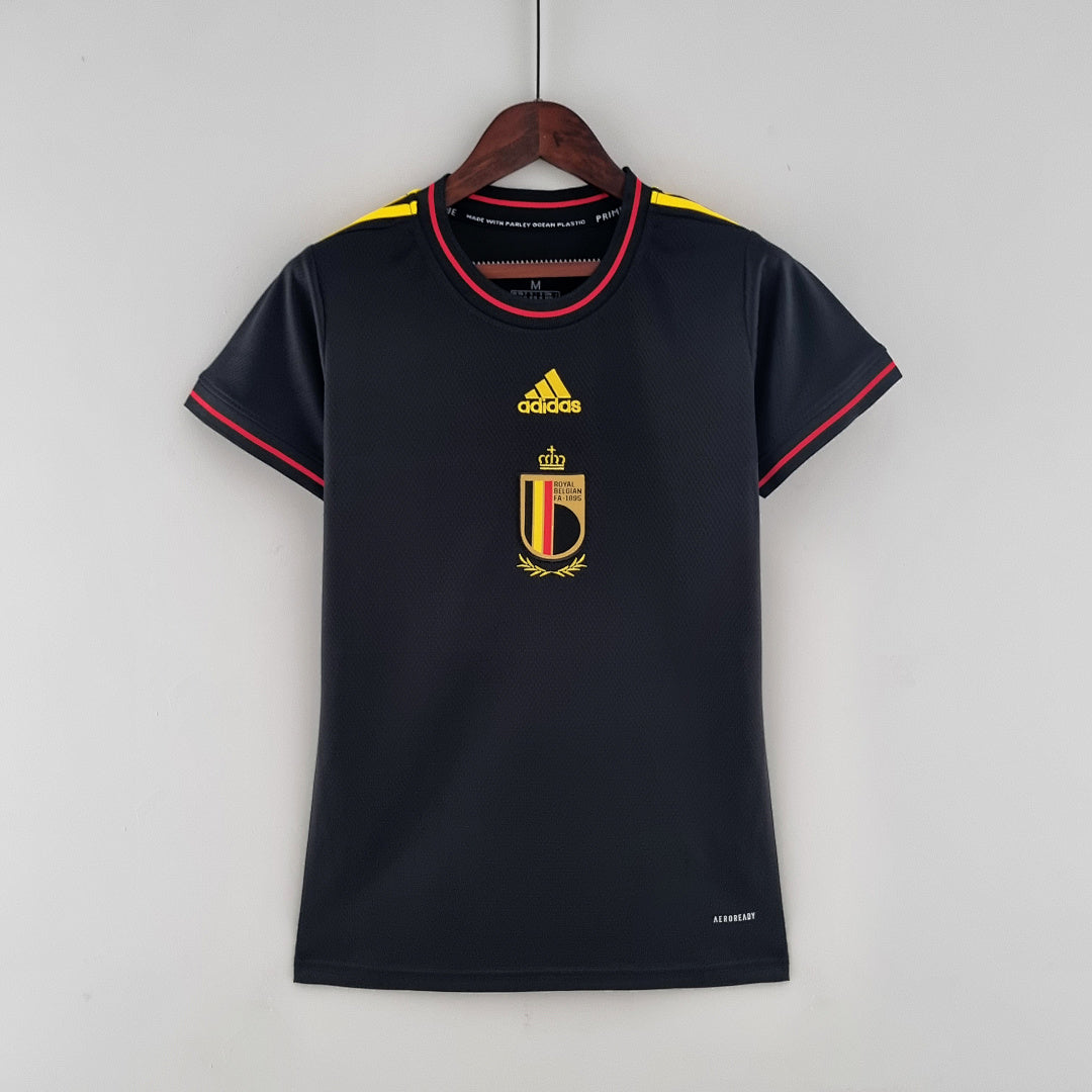 Maillot 2022 Femme Belgique Noir