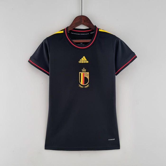 Maillot 2022 Femme Belgique Noir