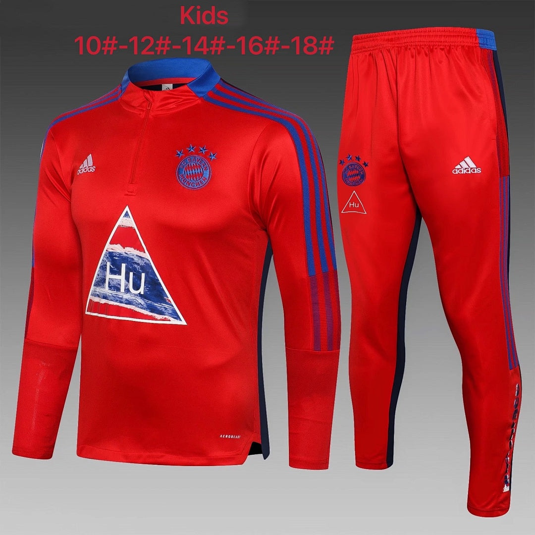 Maillot 2122 banla Bayern Rouge (Bleu ribbon) children's wear