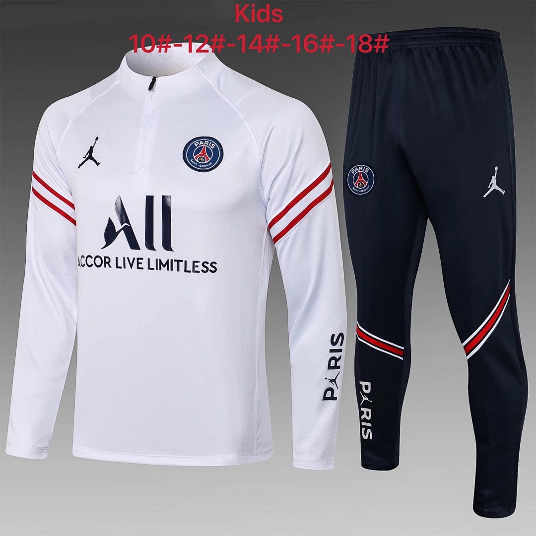 Maillot 2122 half pull Jordan Paris Blanc children's wear