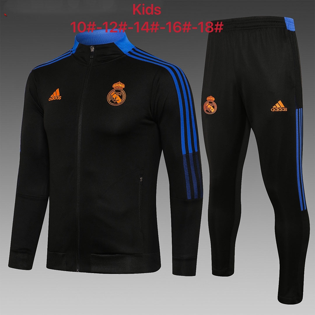 Maillot 2122 long pull Real Madrid Noir children's wear