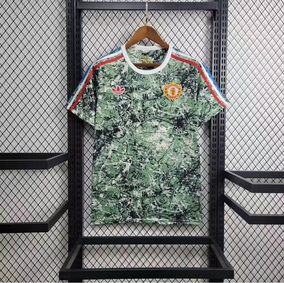 Maillot 24 25 Manchester United Vert Co branded Édition