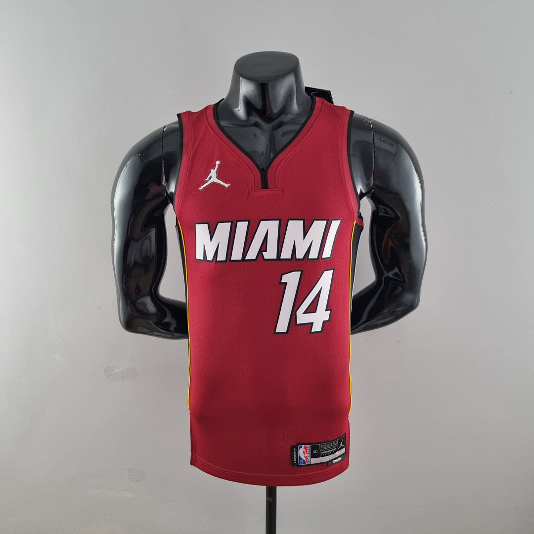 Maillot 75th Anniversaire Miami Heat Jordan HERRO#14 Burgundy NBA
