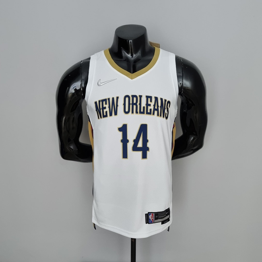 Maillot 75th Anniversaire Nouveau Orleans Pelicans Ingram #14 Blanc NBA