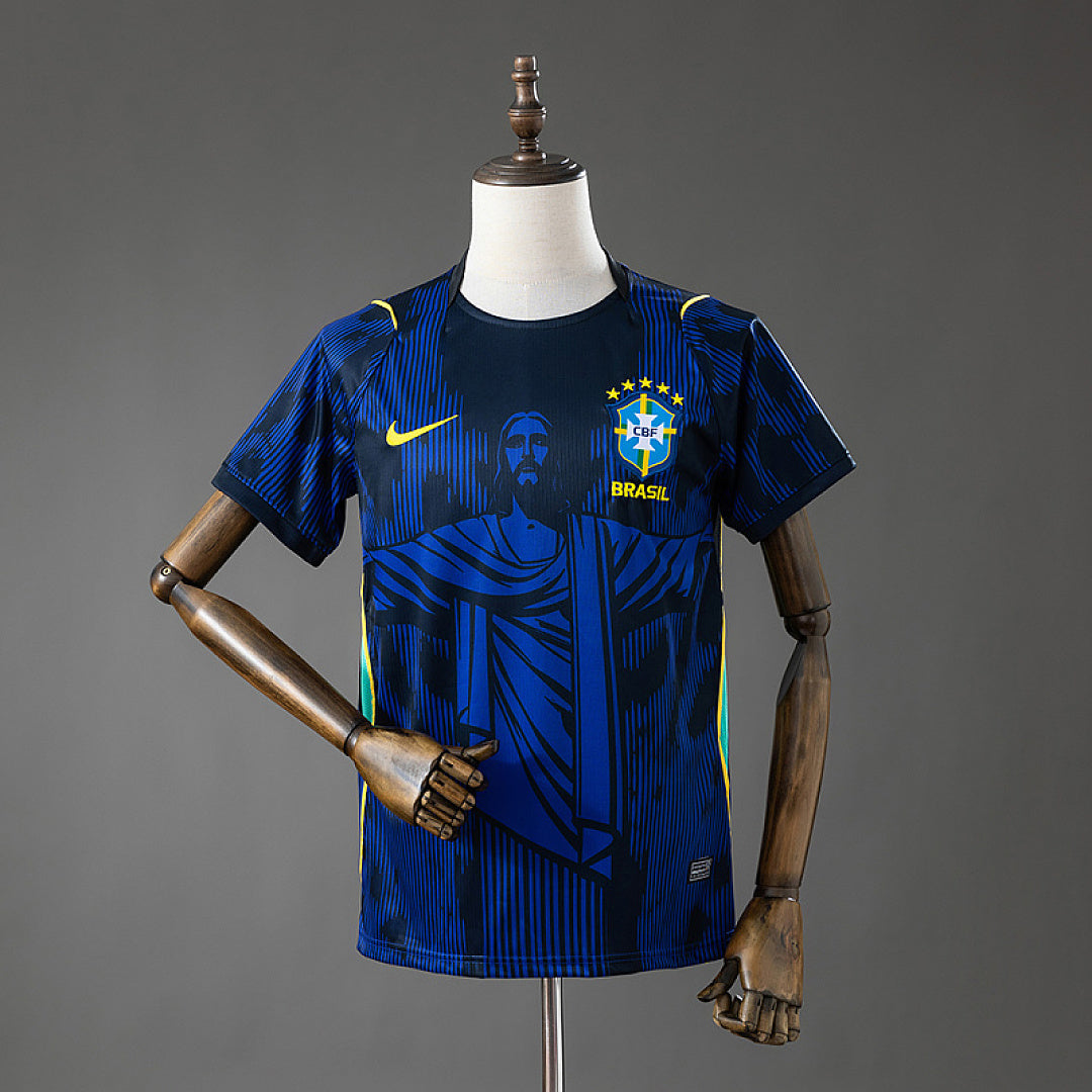 Maillot Brésil 2026 Jesus Édition Bleu