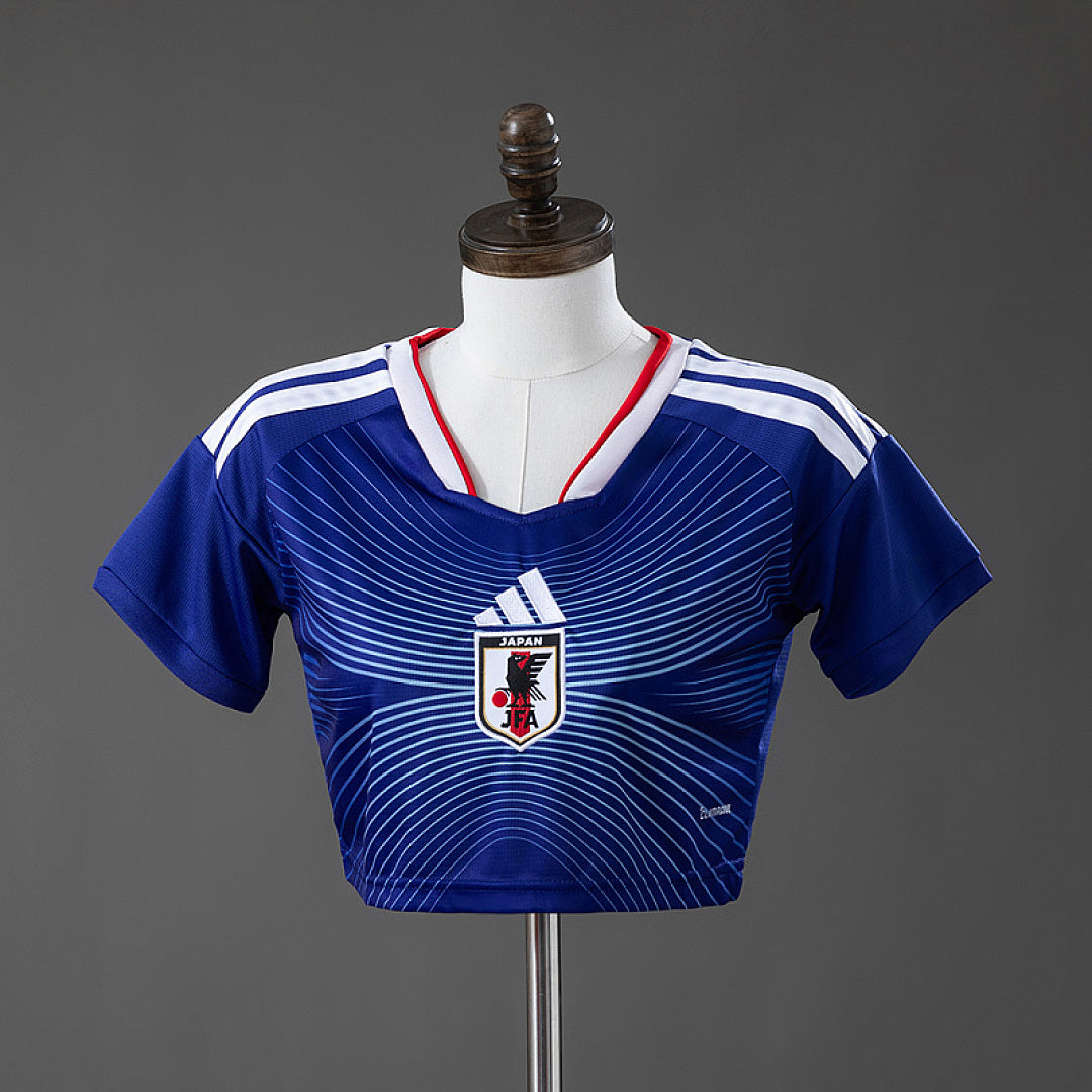 Maillot Domicile Japon 2026 Femme's Crop Top Style