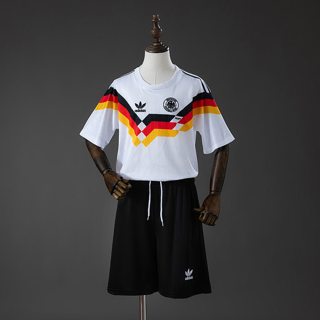Maillot Domicile Rétro Allemagne 1990 Enfant Kit