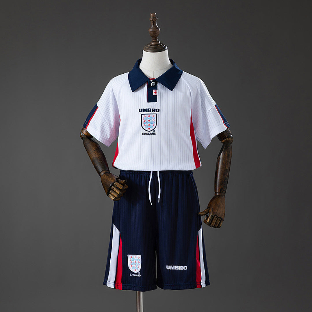 Maillot Domicile Rétro Angleterre 1998 Enfant Kit
