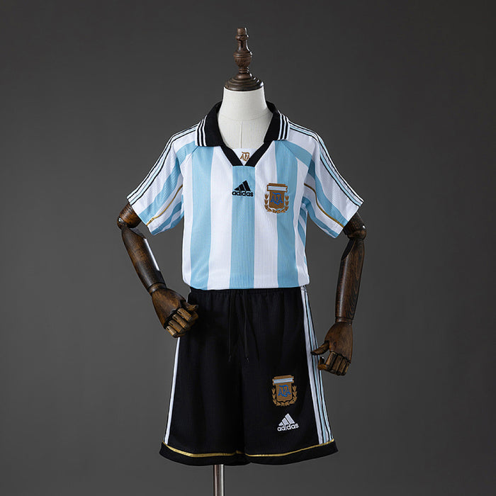 Maillot Domicile Rétro Argentine 1998 Enfant Kit
