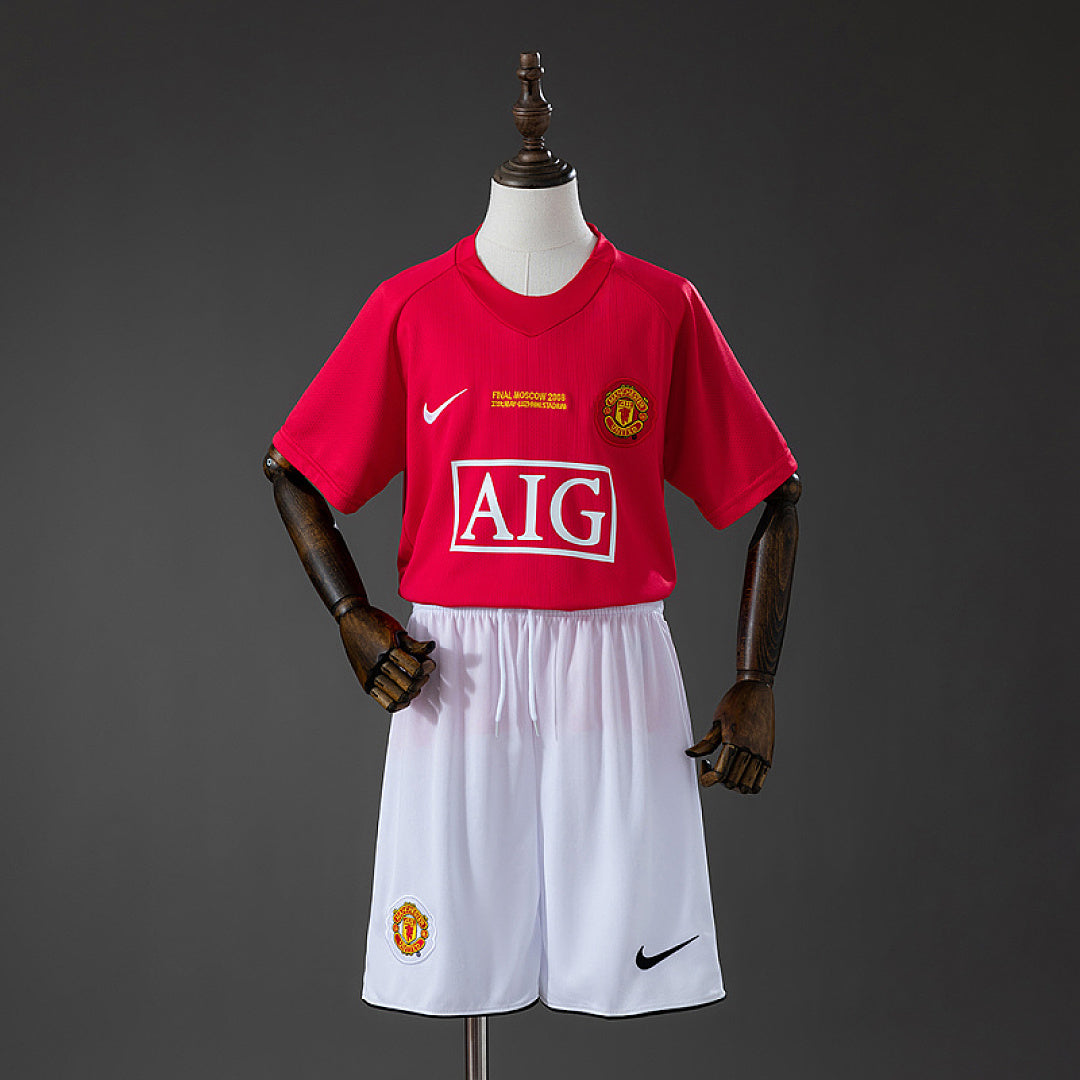 Maillot Domicile Rétro M U 07/08 Enfant Kit