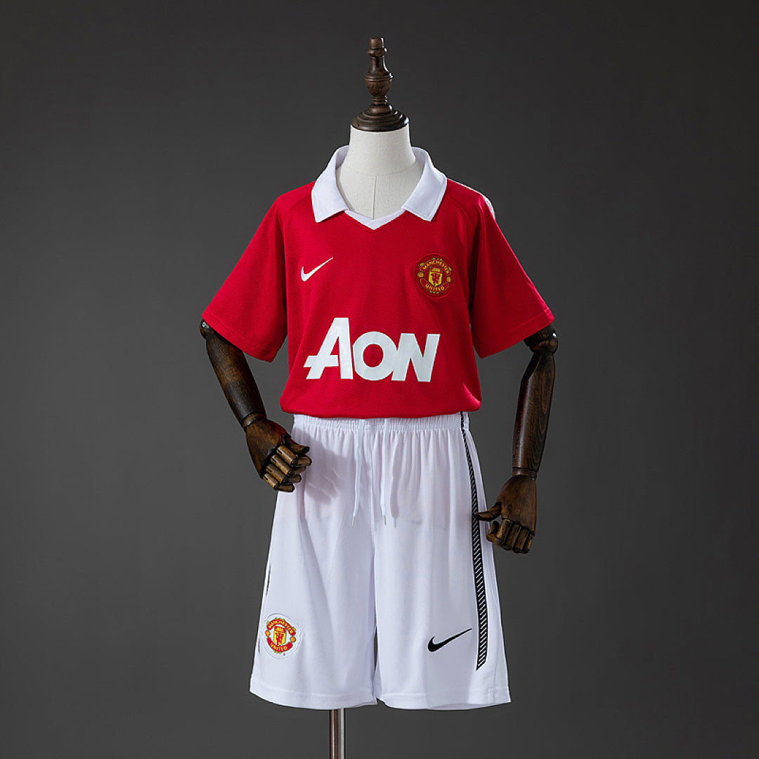 Maillot Domicile Rétro M U 10/11 Enfant Kit