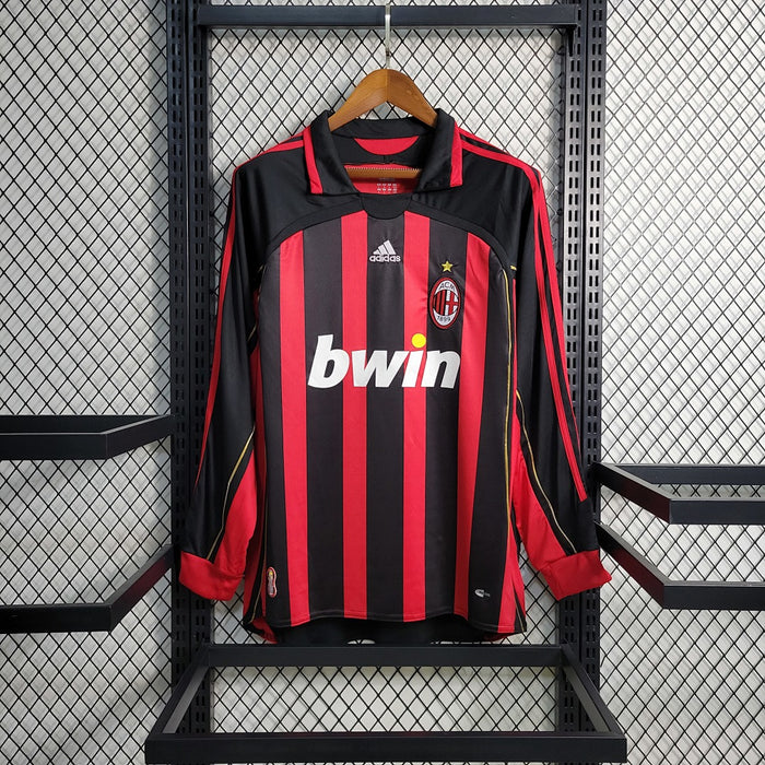Maillot Domicile Rétro Manches Longues 2006 07 AC Milan