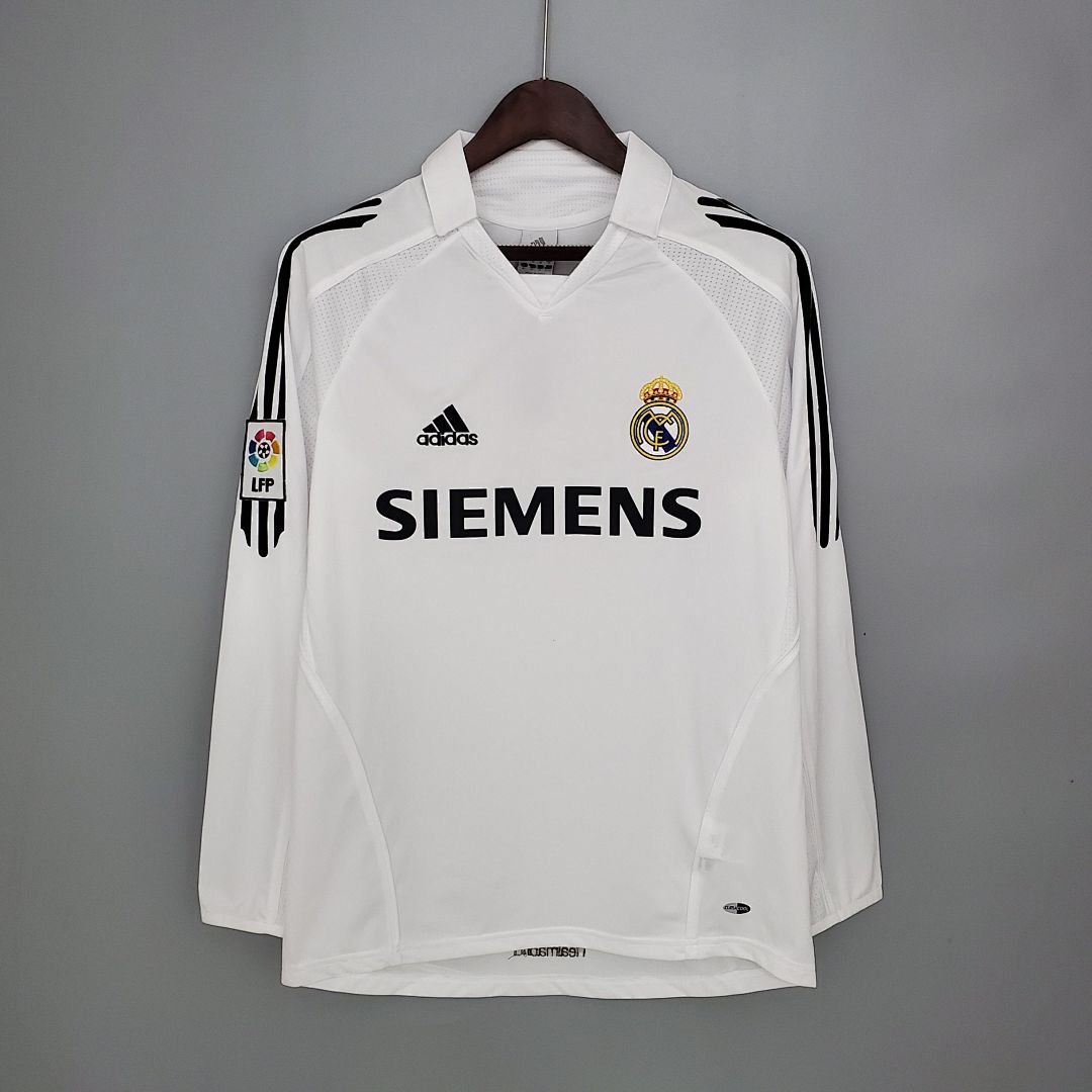 Maillot Domicile Rétro Manches Longues Real Madrid 05/06