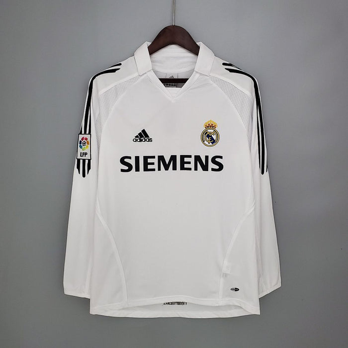 Maillot Domicile Rétro Manches Longues Real Madrid 05/06