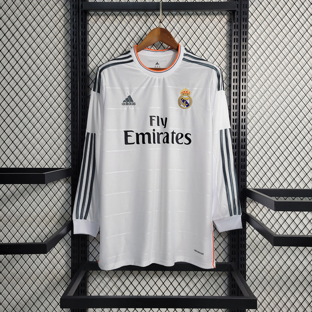 Maillot Domicile Rétro Manches Longues Real Madrid 13 14