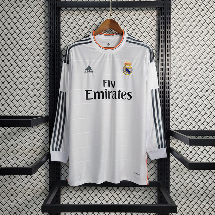 Maillot Domicile Rétro Manches Longues Real Madrid 13 14