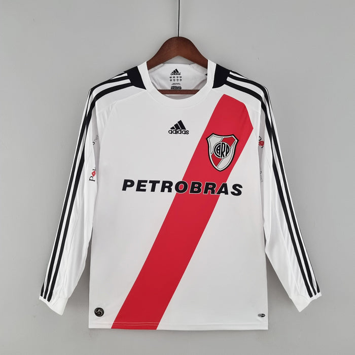 Maillot Domicile Rétro Manches Longues River Plate 09/10