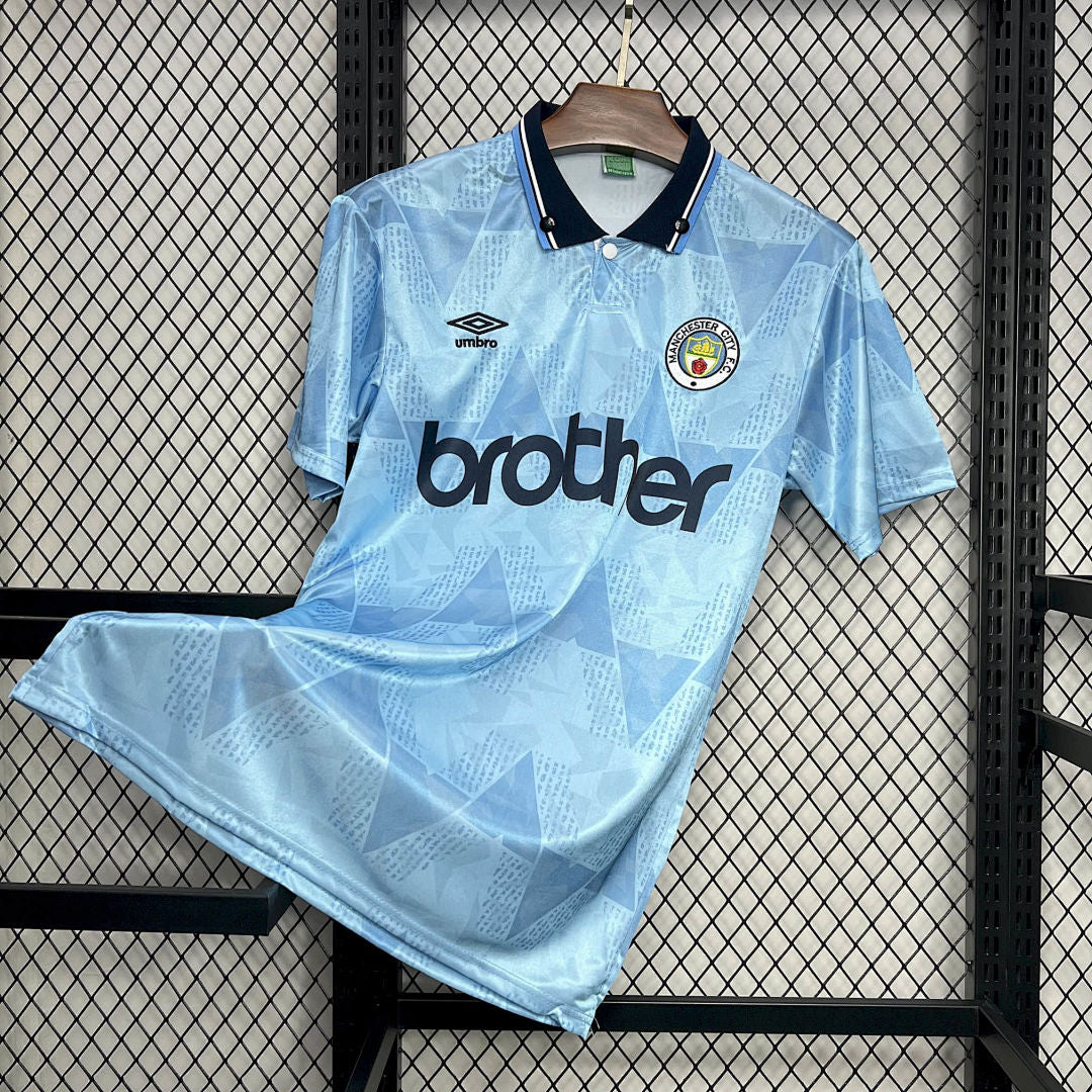 Maillot Domicile Rétro Manchester City 1989/91