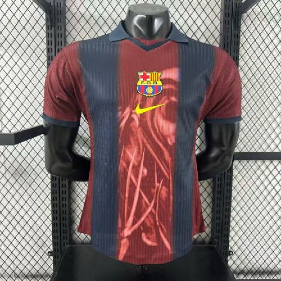 Maillot Domicile Rétro Player AA Barcelona 2000/01 Skeleton