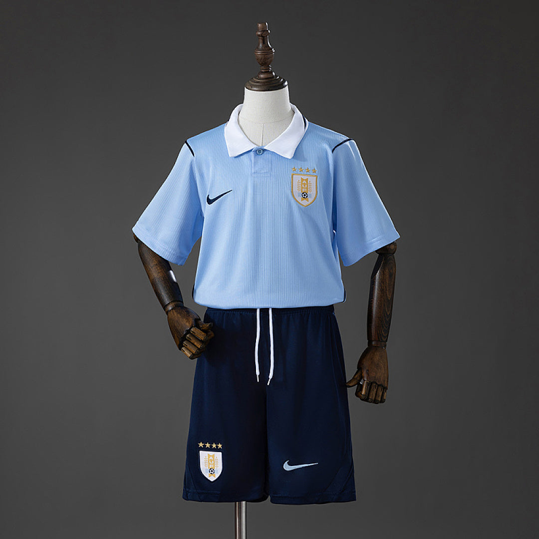 Maillot Domicile Uruguay 2026 Enfant Kit