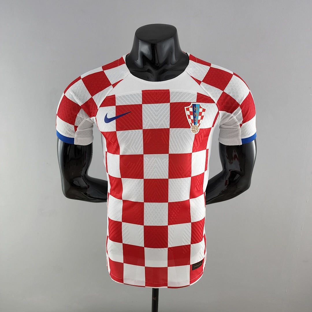 Maillot Domicile Version Joueur 2022 Croatie