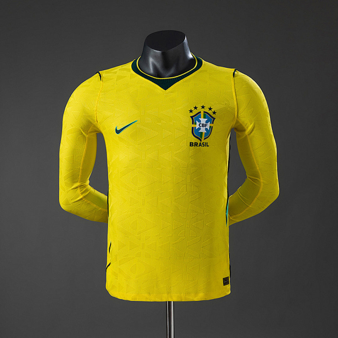 Maillot Domicile Version Joueur Brésil 2026 Long Sleeve