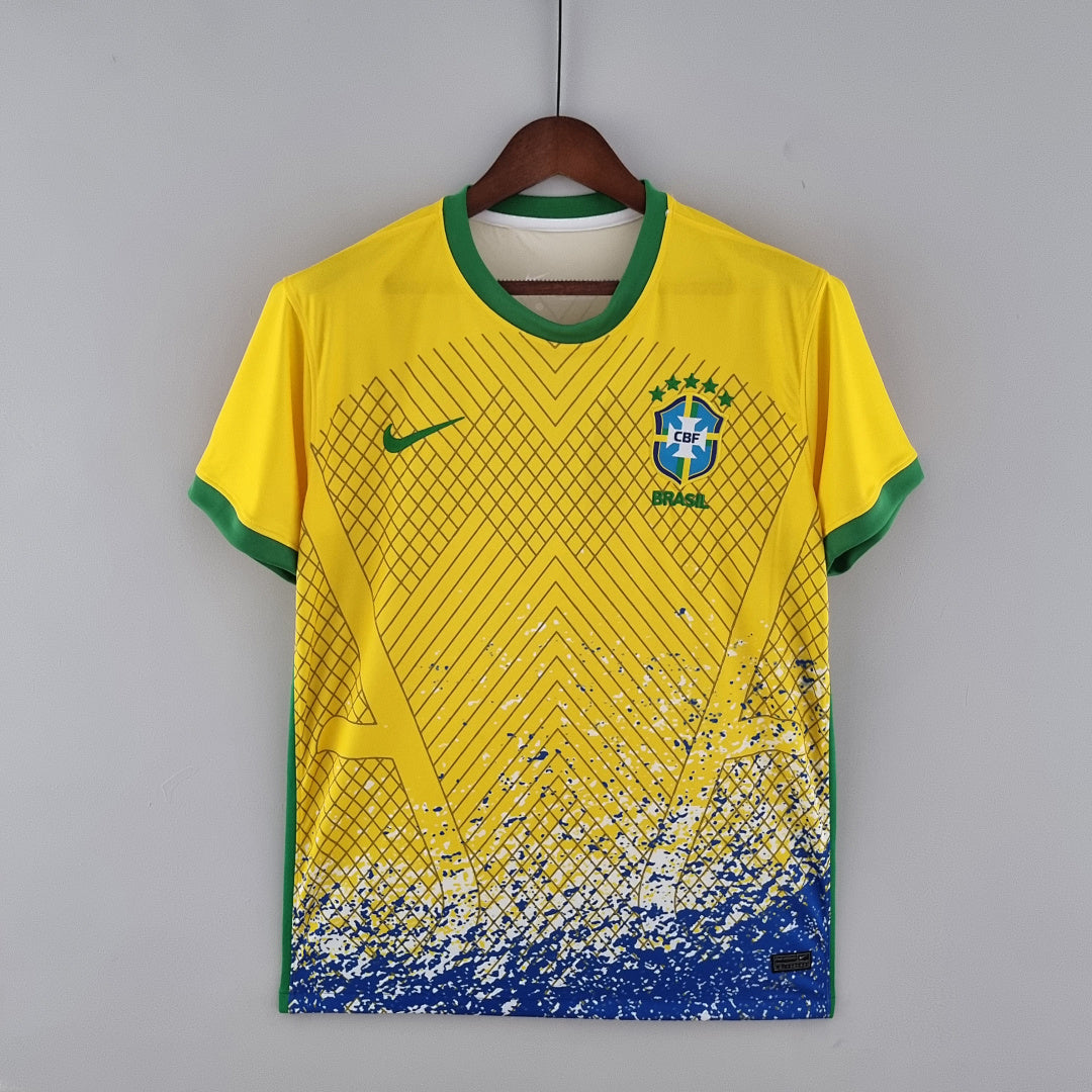 Maillot Édition Spéciale 2022 Brésil Édition Jaune