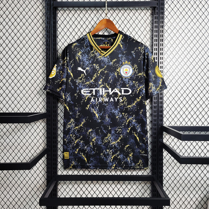 Maillot Édition Spéciale 23 24 Manchester City Noir Or Édition