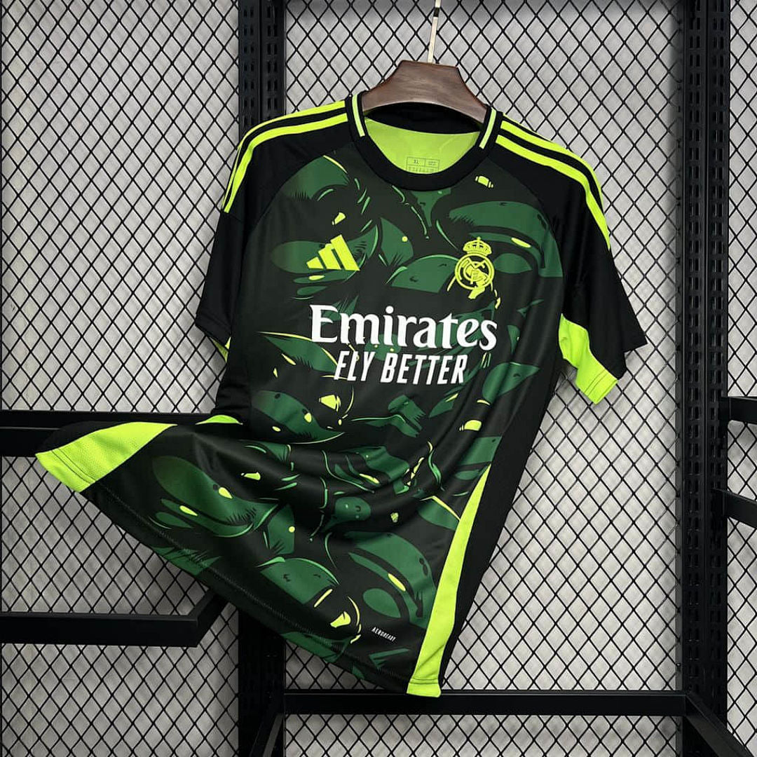Maillot Édition Spéciale Real Madrid 2024/25 Vert and Noir Édition