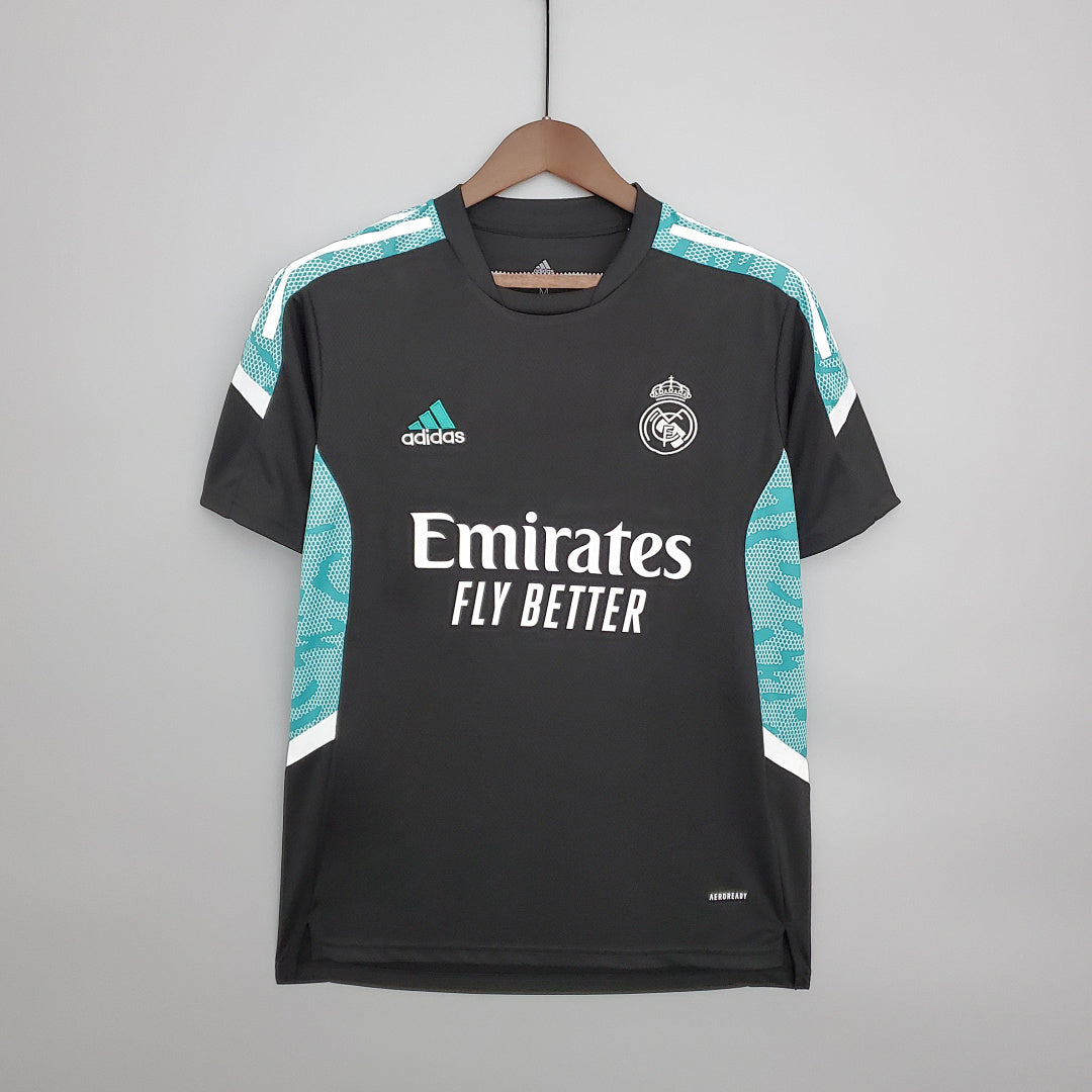 Maillot Entraînement 21/22 Real Madrid Uniform Noir Vert
