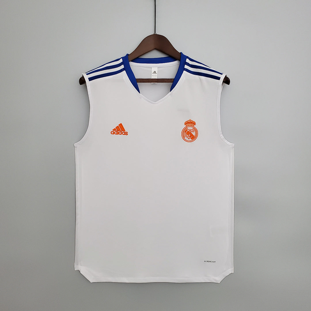 Maillot Entraînement 21/22 Real Madrid Vest Suit Blanc