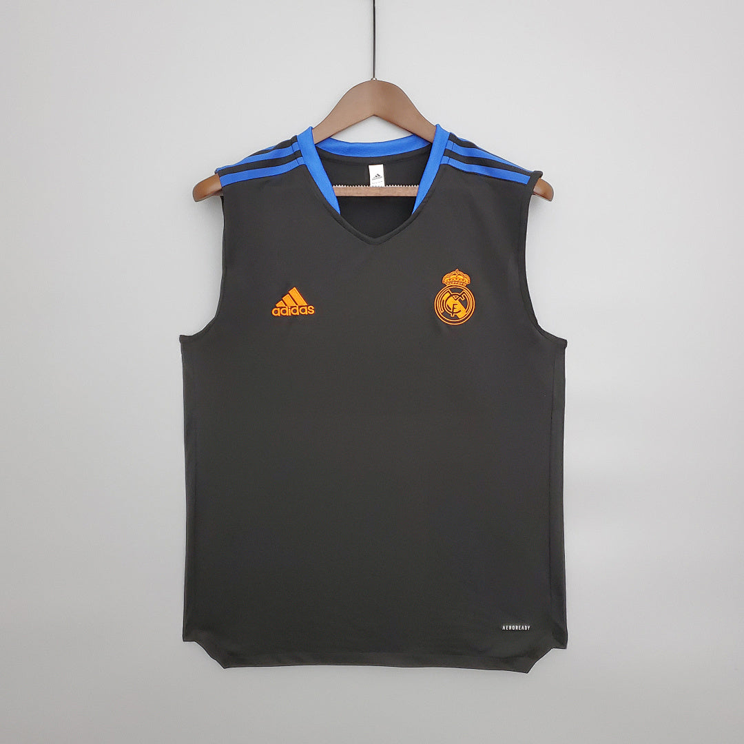 Maillot Entraînement 21/22 Real Madrid Vest Suit Noir Bleu