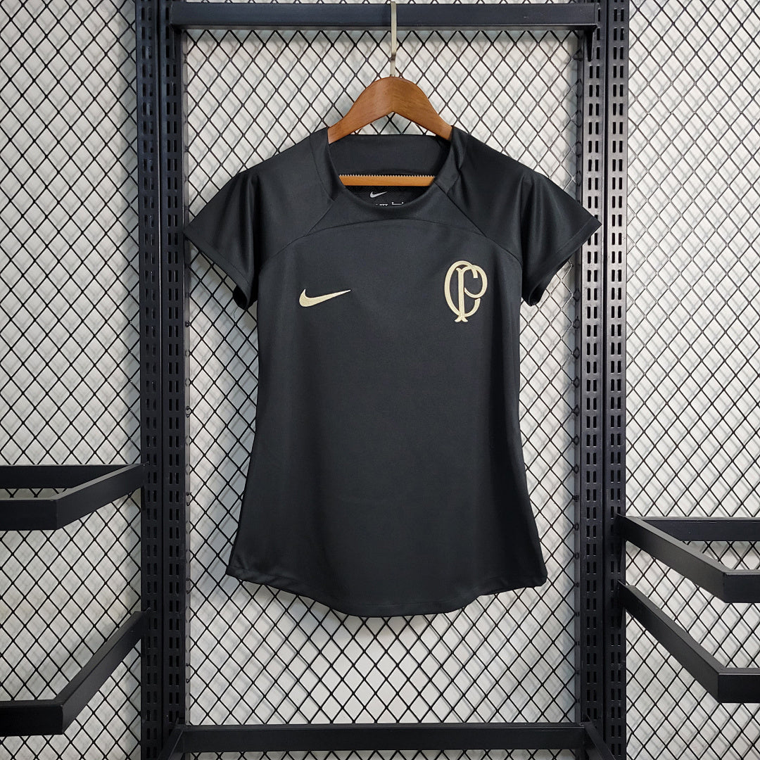 Maillot Entraînement 22 23 Femme's Corinthians Shirt Noir