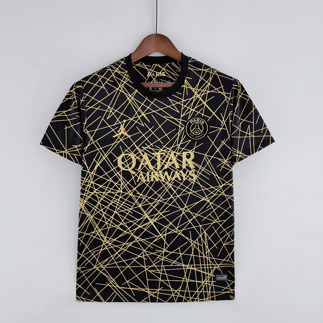 Maillot Entraînement 22/23 PSG Suit Noir and Or Line