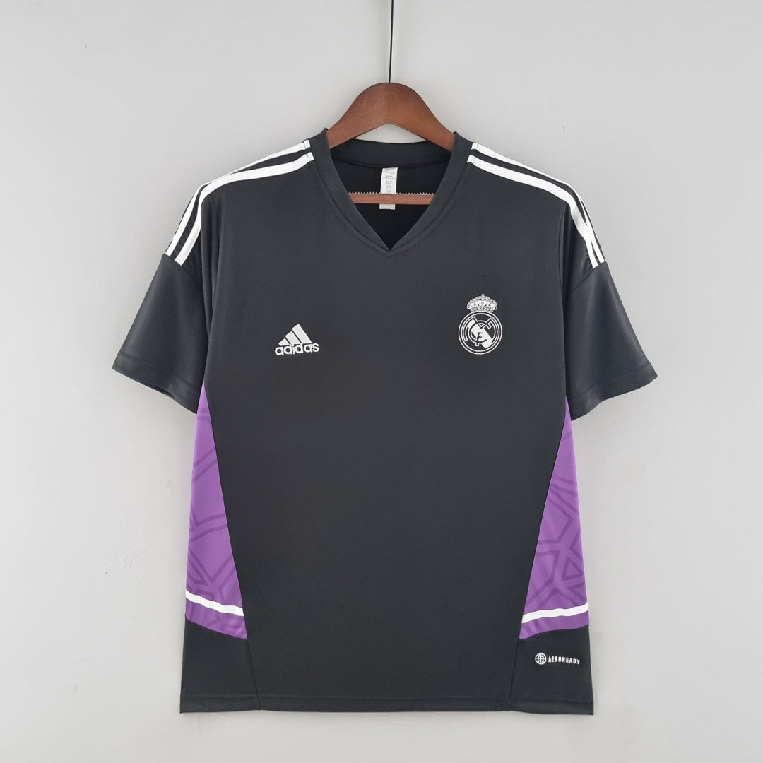 Maillot Entraînement 22/23 Real Madrid Suit Noir Violet Border