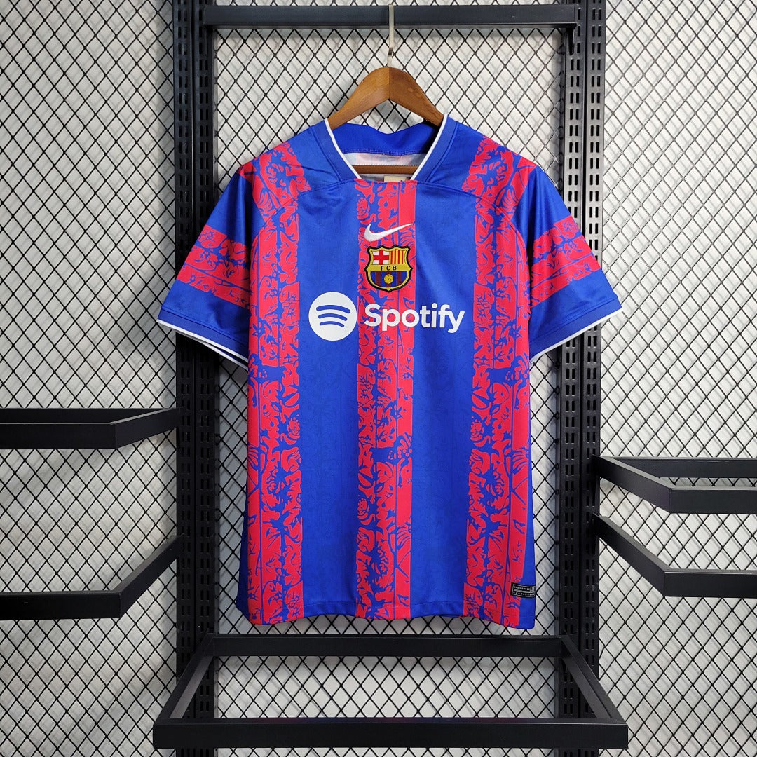 Maillot Entraînement 23 24 Barcelona Bleu Shirt