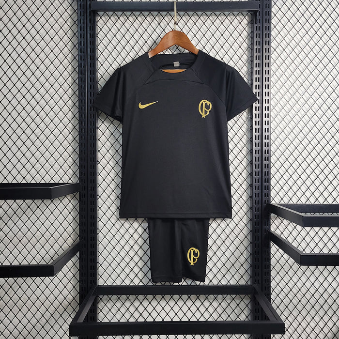 Maillot Entraînement 23 24 Enfant Corinthians Suit Noir